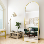 Rosie Rose Gold Arch Freestanding mirror 40cm x 150cm