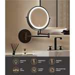 Embellir Embellir Extendable Chrome Makeup Mirror 33x32cm MM-E-EXTEN-10X-LED-7IN-BR