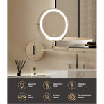 Embellir Embellir Extendable Chrome Makeup Mirror 33x32cm MM-E-EXTEN-10X-LED-7IN