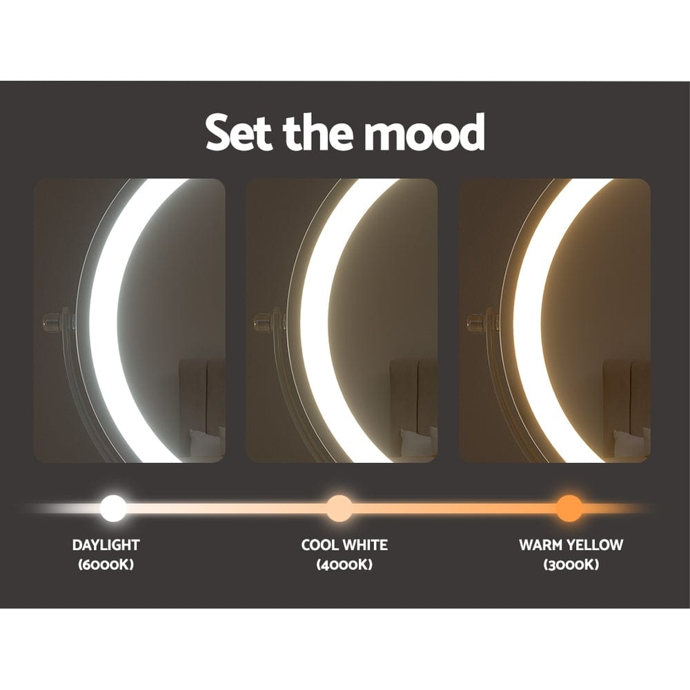 Embellir Embellir Extendable Chrome Makeup Mirror 33x32cm MM-E-EXTEN-10X-LED-7IN