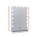 Embellir Embellir Hollywood Frameless Mirror with 15 LED Bulbs 43x51cm MM-FRAMELS-4361-GS