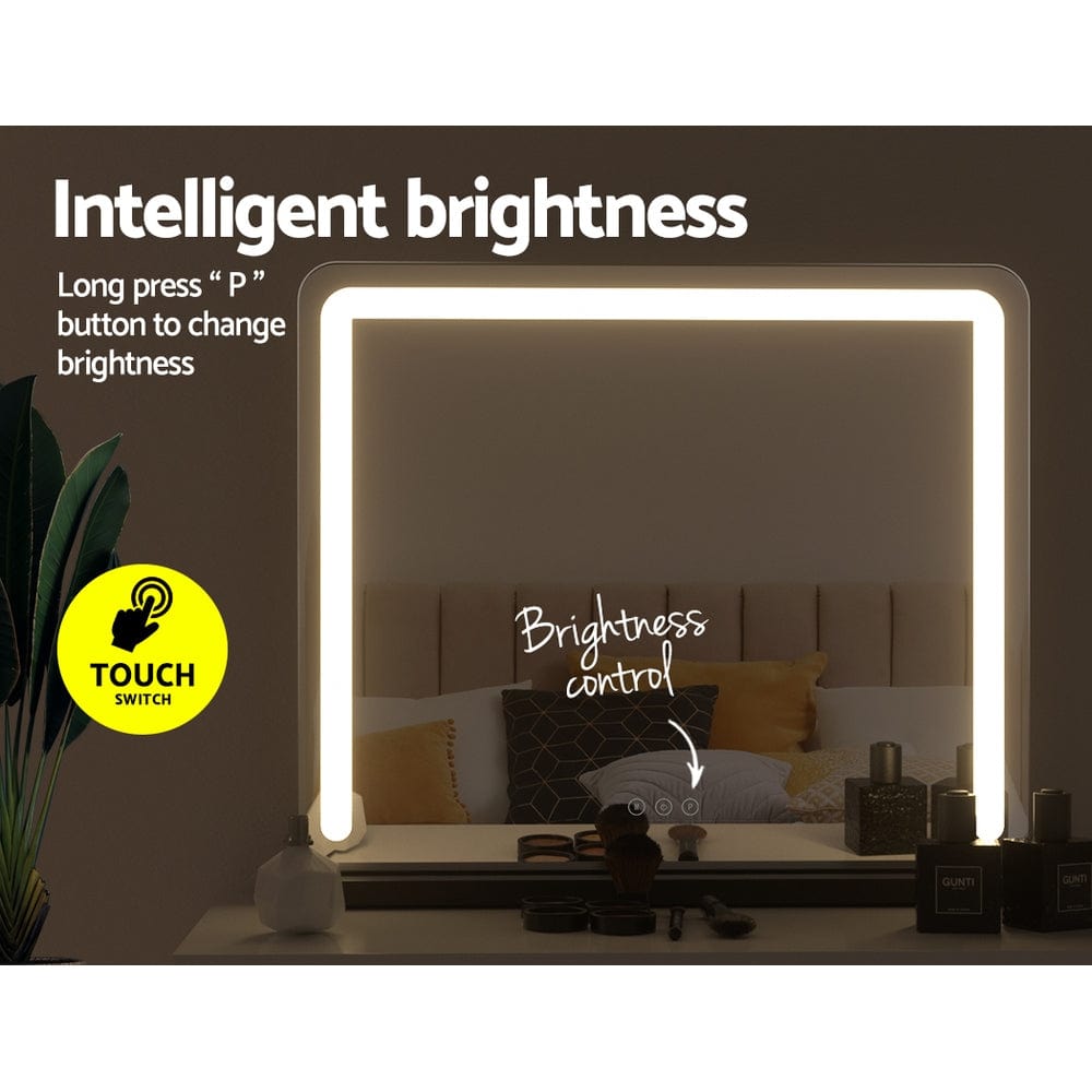 Embellir LED  Makeup Mirror Black |  MM-E-FRAME-5060LED-BK