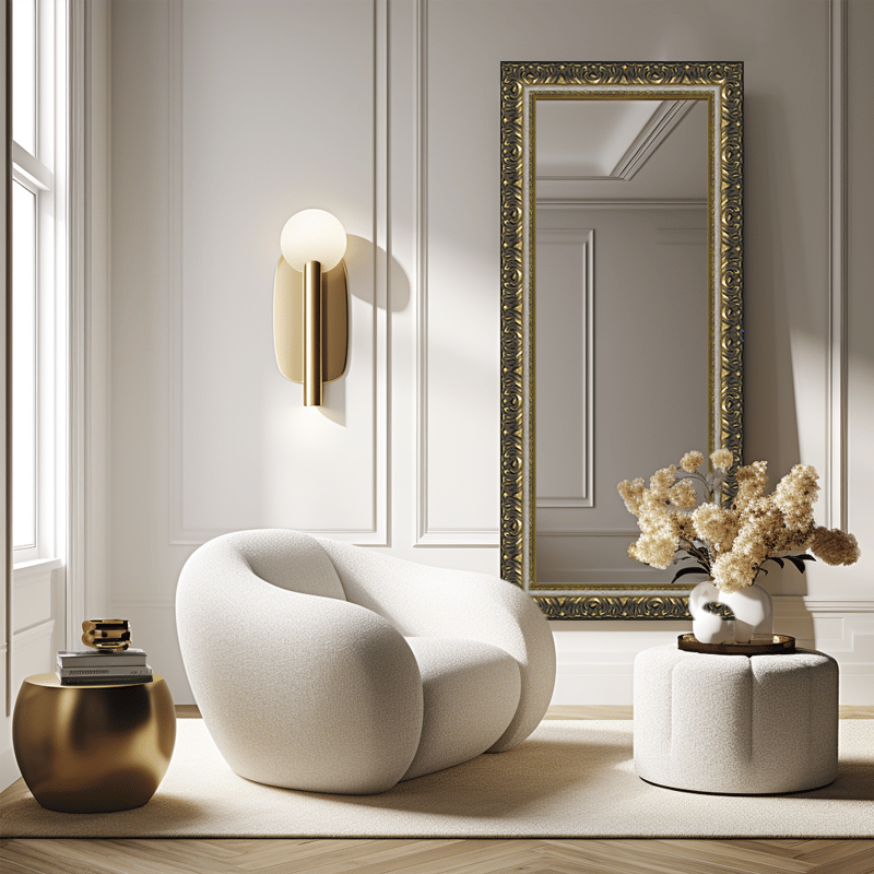 Mirror Space 65cm x 165cm / Antique Gold 545G-65150-P