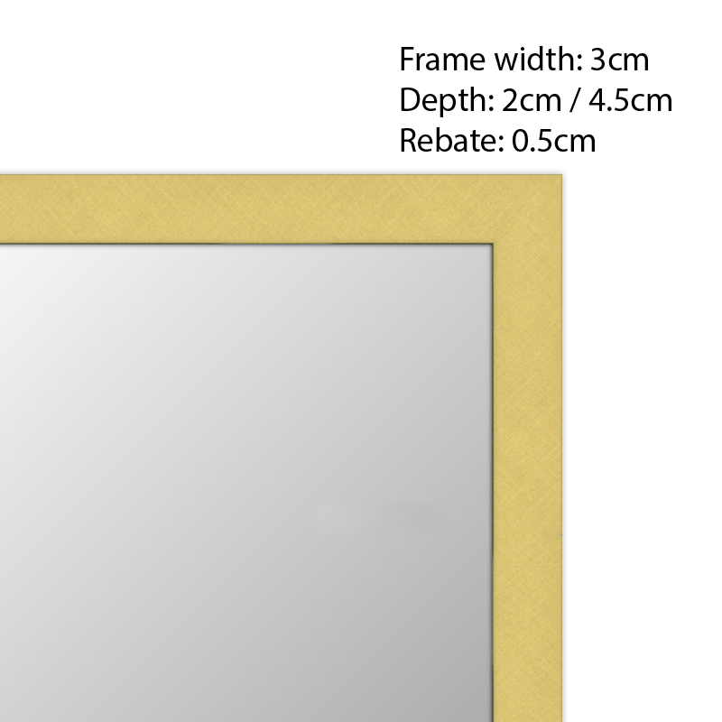 Mirror Space Aria Thin Gold Mirror 60x90cm / 65x150cm / 90x180cm