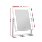 Embellir LED Makeup Mirror White | MM-STAND-3040LED-WH