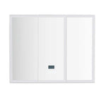 Bathroom Mirror Wall Cabinet LED Light Vanity Shaving Medicine Storage Organiser BV-MC-LED-TD01-WH