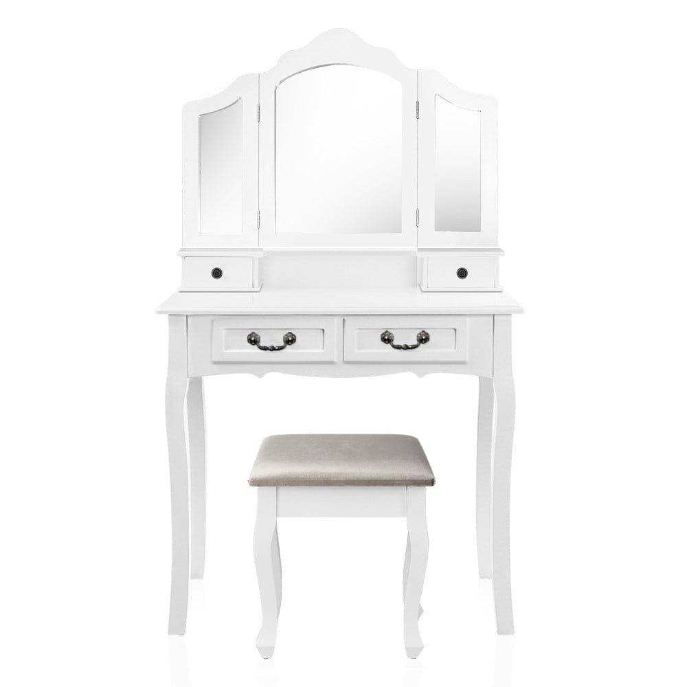 Artiss Delphine French Provincial Makeup Vanity White