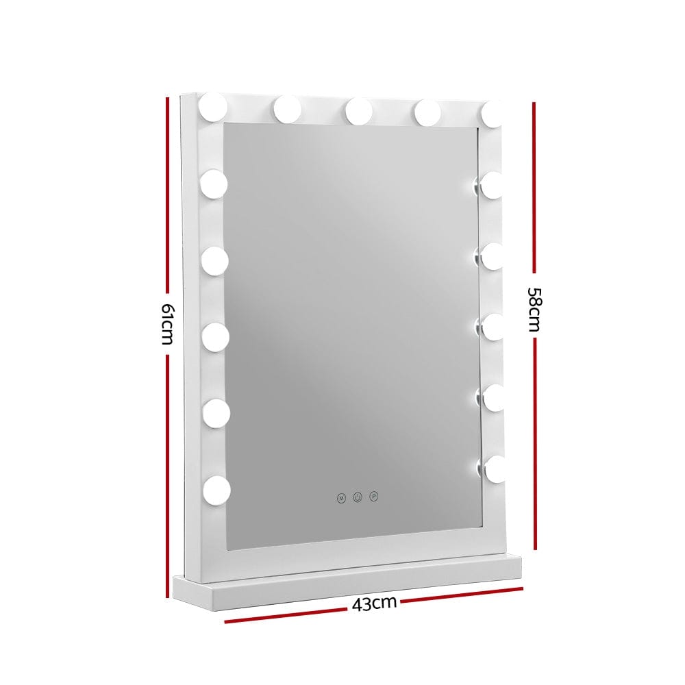 Embellir Hollywood  Makeup Mirror with 15 Bulbs |  MM-FRAME-4361-WH