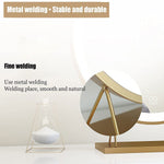 Gold Round LED Makeup Mirror Desktop  V324-CS-HOMIRGD403