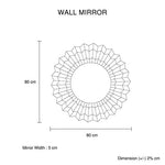 Artloge Cyra Wall Mirror Smokey Silver & Grey