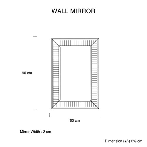 Southern Stylers Kayce Rectangular Wall Mirror V43-MRR-07