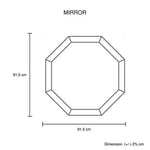 Southern Stylers Corazon Octagonal Wall Mirror V43-MRR-GERM
