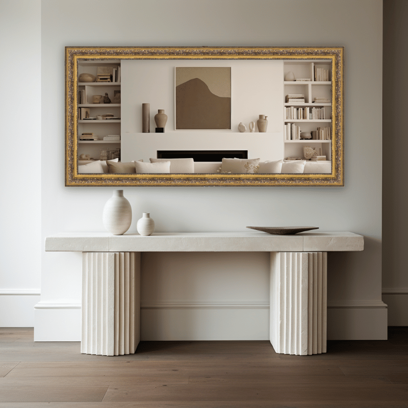 Mirror Space Silas Antique Mirror Gold