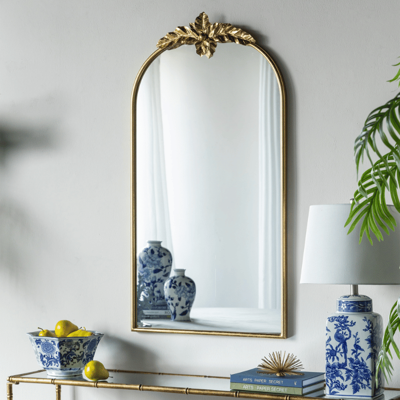 Maria Arch Gold Wall Mirror 67cm x 107cm – Mirror Space Australia