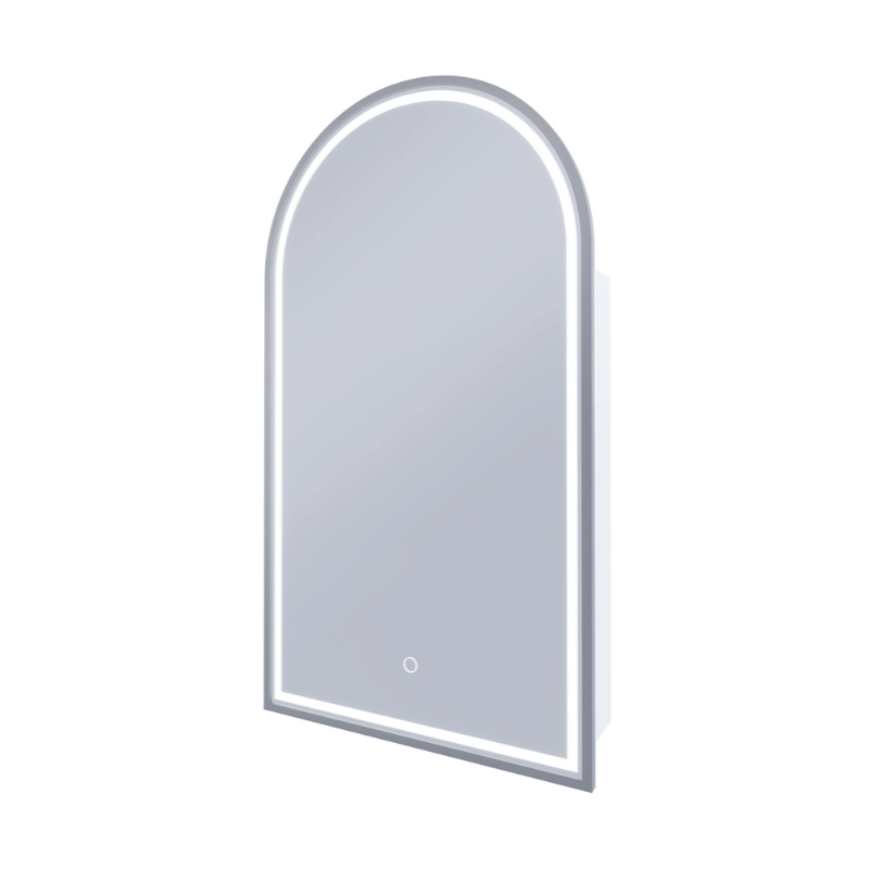 Remer Remer Blanca LED Smart Mirror Shaving Cabinet 50 x 90cm Gun Metal BR50D-GM