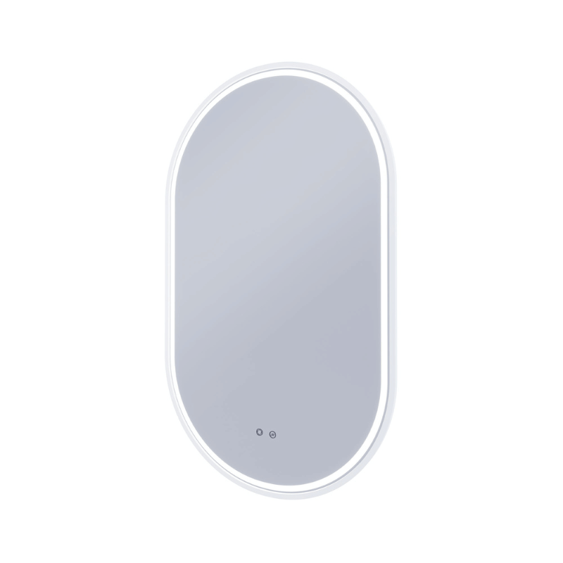 Remer Remer Capsule LED Smart Mirror Shaving Cabinet 450 x 150cm Matte White CR45D-MW