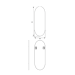 Remer Remer Modern Oblong Mirror MO4691/MO46121 - Free shipping
