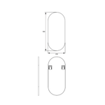 Remer Remer Modern Oblong Mirror MO4691/MO46121 - Free shipping