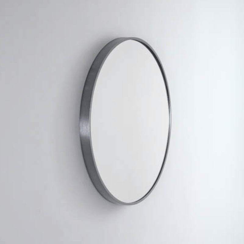 Remer Remer Modern Round Wall Mirror - Lowest Price Guarantee 61cm x 61cm / Gun Metal MR61-GM
