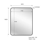 Eliza Black Rectangular Mirror