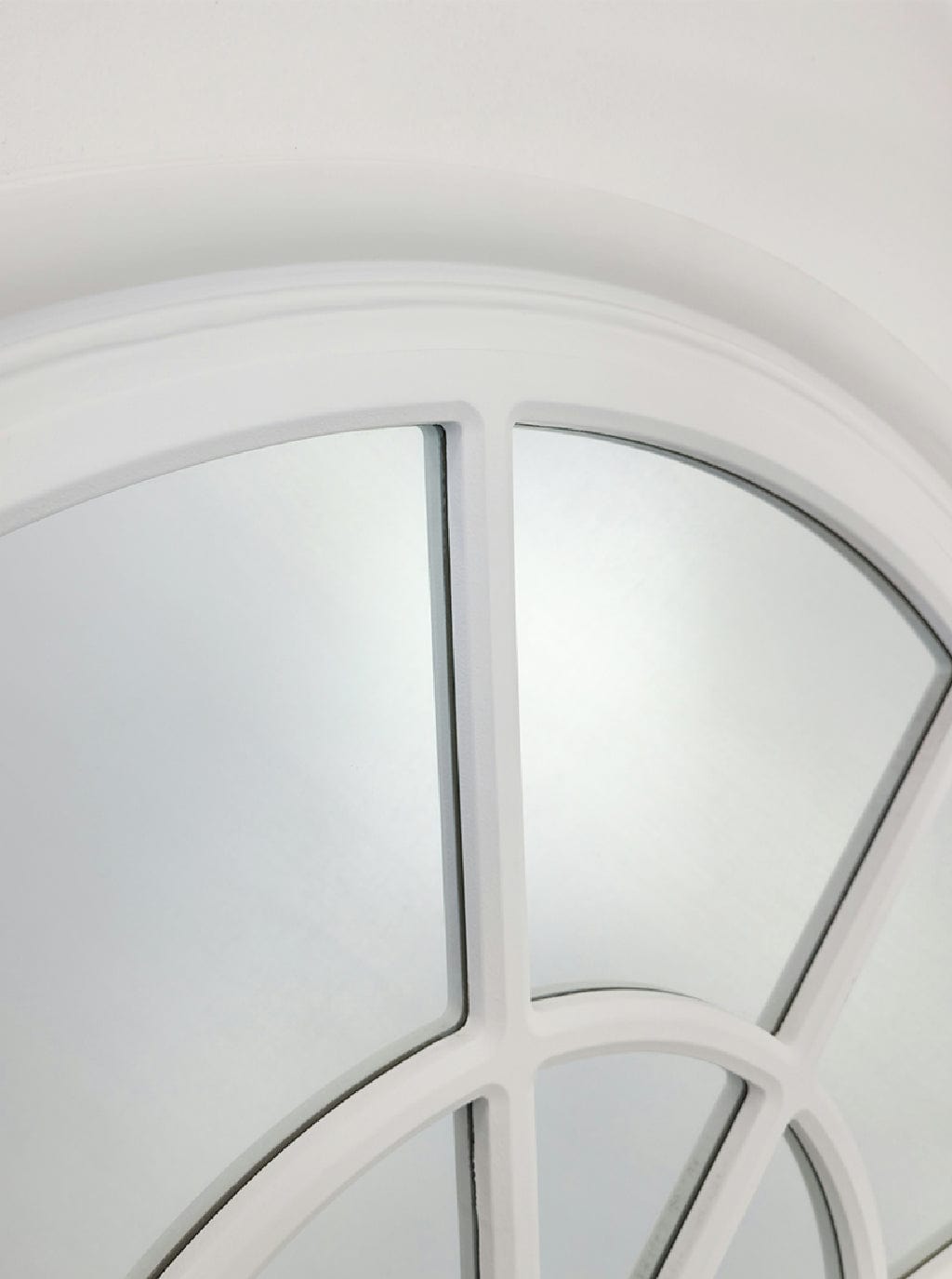 Elegant Collections White Arch Window Style Mirror V292-MIRR-ARCH002