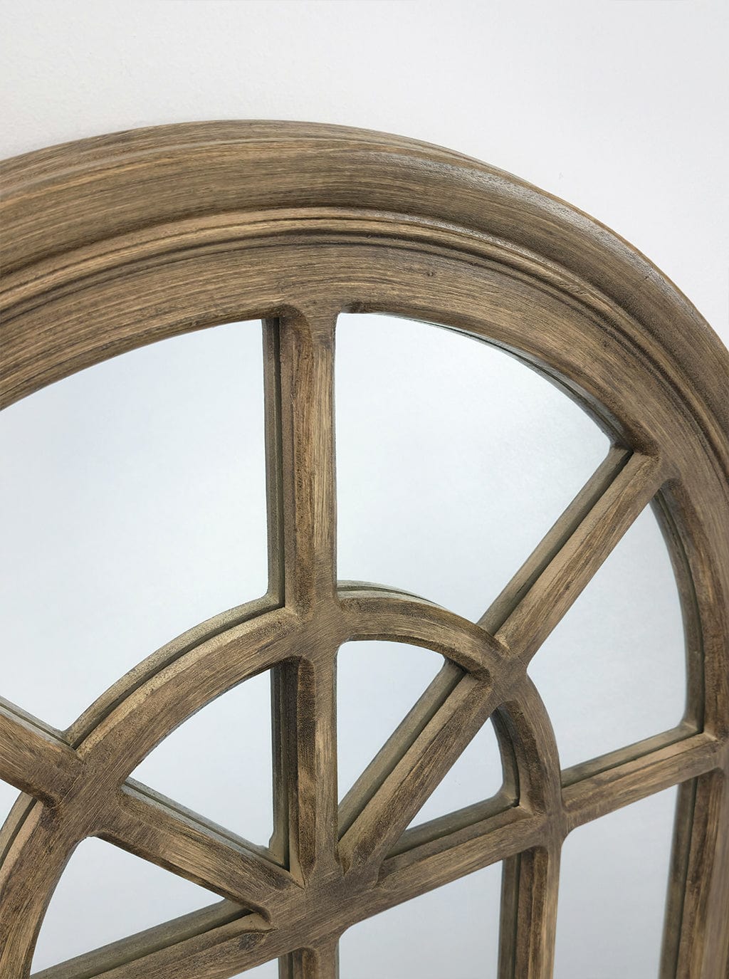 Style By Inspiration Brown Arch Window Style Mirror V292-MIRR-ARCH003