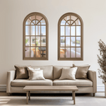 Style By Inspiration Brown Arch Window Style Mirror V292-MIRR-ARCH003