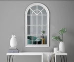 Elegant Collections White Arch Window Style Mirror V292-MIRR-ARCH002