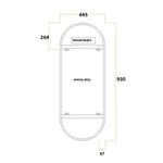 Ablaze Oval Back-lit Mirror SO500W SO 500C