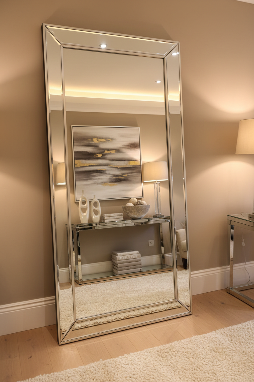 Elodie Beaded Wall Mirror